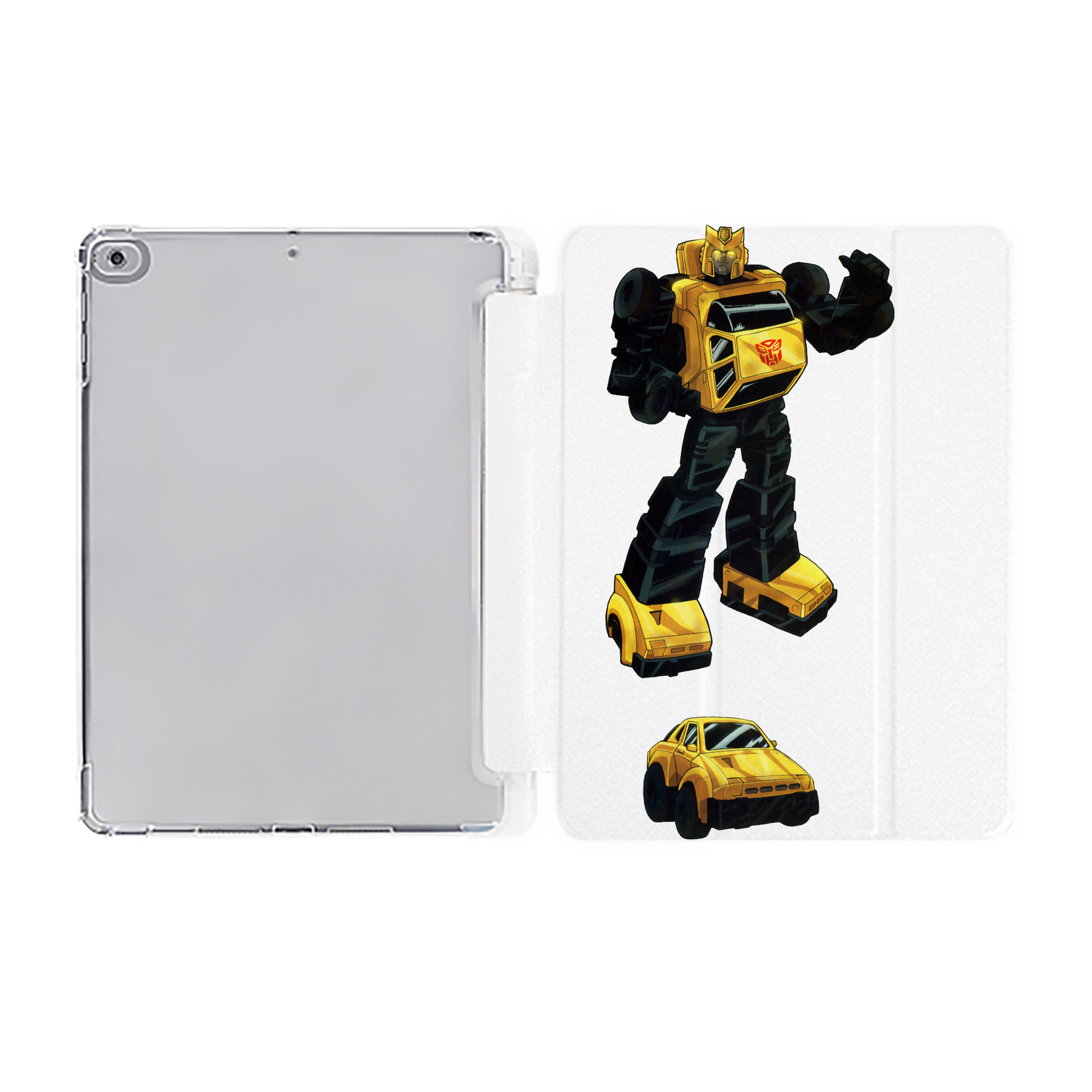 （画像用）  IPad ケース ペン収納付き 三つ折りスタンド PUレザー×シリコン 対応機種9.5/10.5/10.9インチ